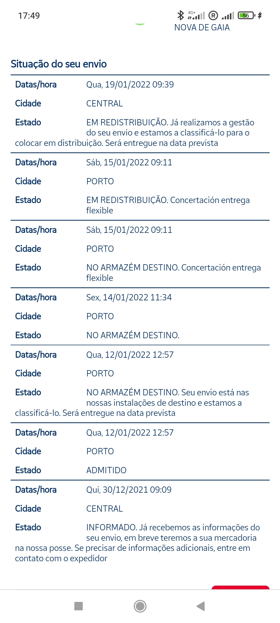 Correos Express Portugal - Atraso na entrega