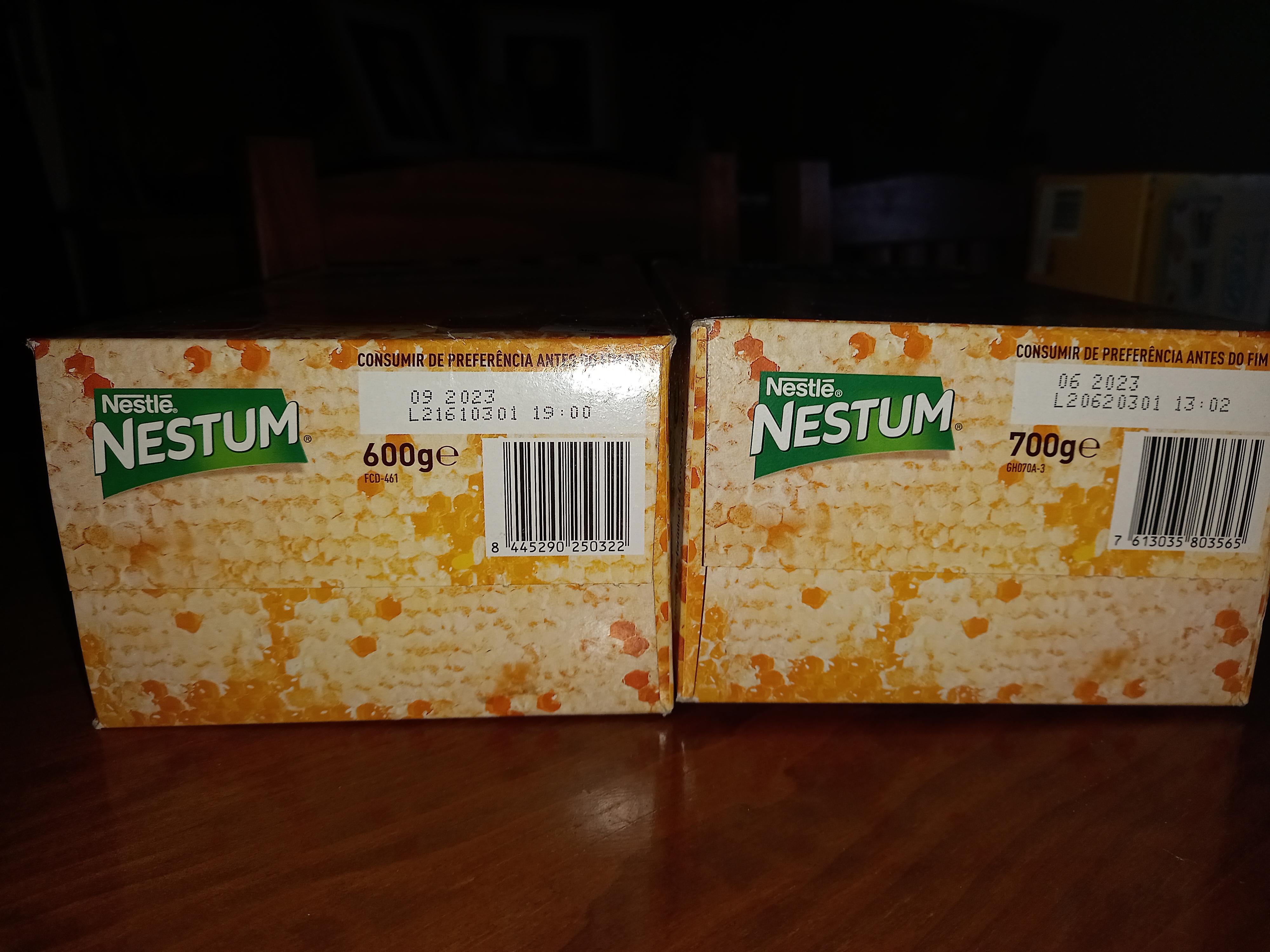 Nestum - A mesma embalagem e quantidade diferente